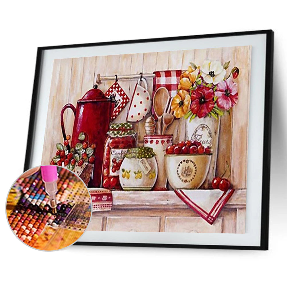 Kitchen Supplies - Full Round Drill Diamond Painting 50*40CM
