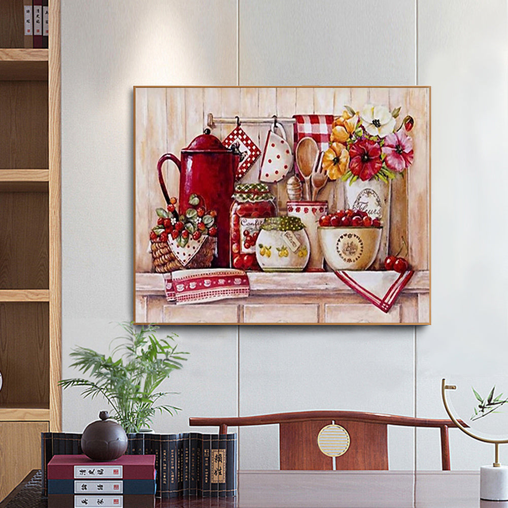 Kitchen Supplies - Full Round Drill Diamond Painting 50*40CM