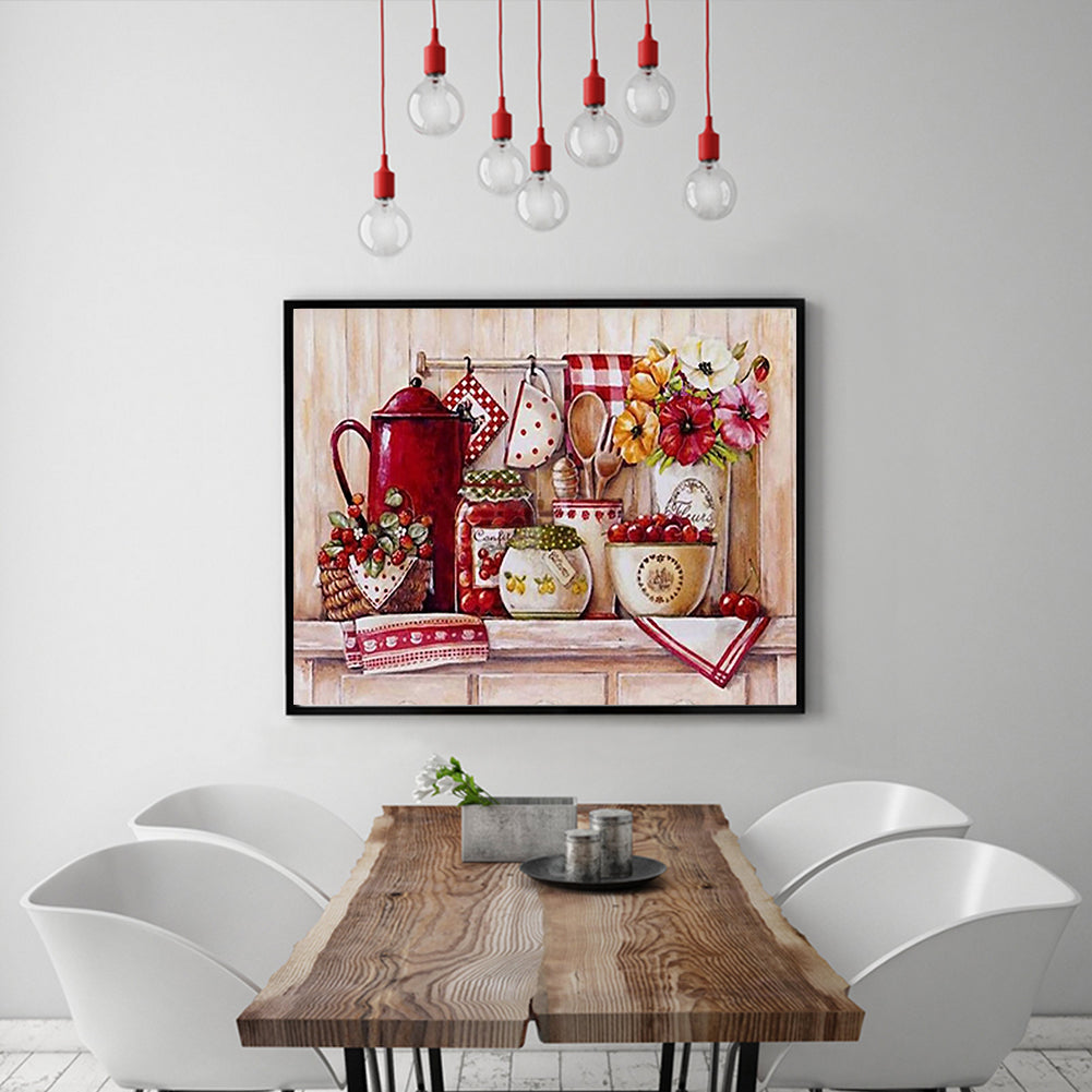 Kitchen Supplies - Full Round Drill Diamond Painting 50*40CM