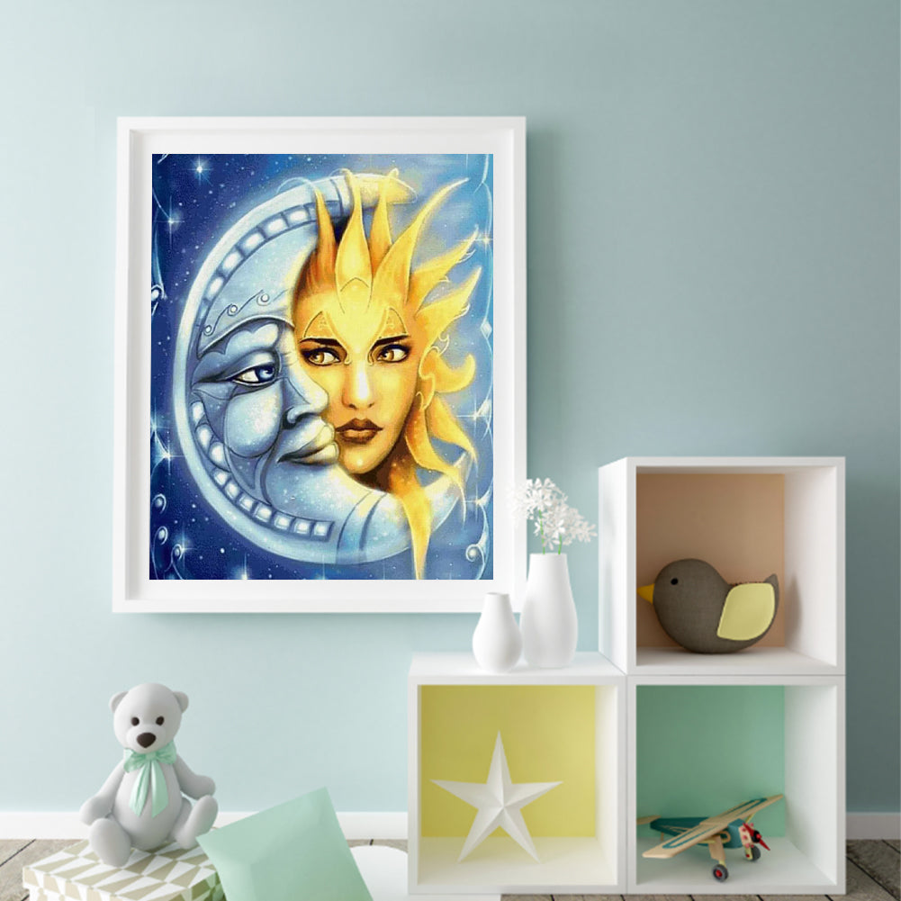 Sun And Moon - Full Round Drill Diamond Painting 40*50CM