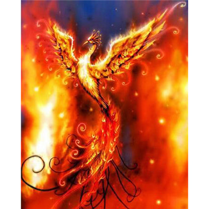 Flame Phoenix - Full Round Drill Diamond Painting 40*50CM