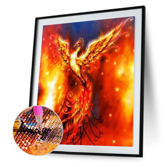 Flame Phoenix - Full Round Drill Diamond Painting 40*50CM