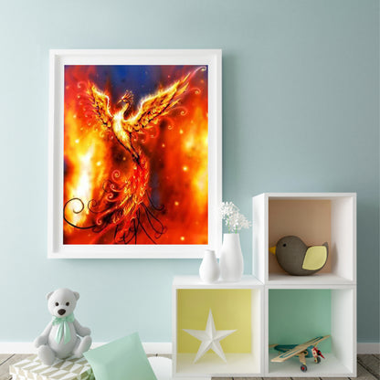 Flame Phoenix - Full Round Drill Diamond Painting 40*50CM