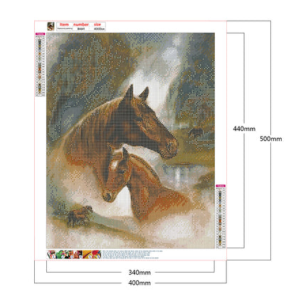 Horse - Full Round Drill Diamond Painting 40*50CM