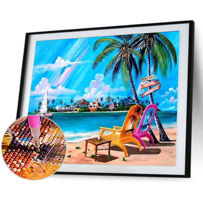 Seaside - Full Round Drill Diamond Painting 40*30CM