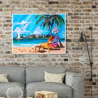 Seaside - Full Round Drill Diamond Painting 40*30CM