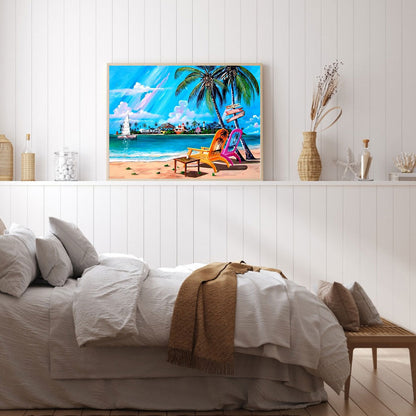 Seaside - Full Round Drill Diamond Painting 40*30CM