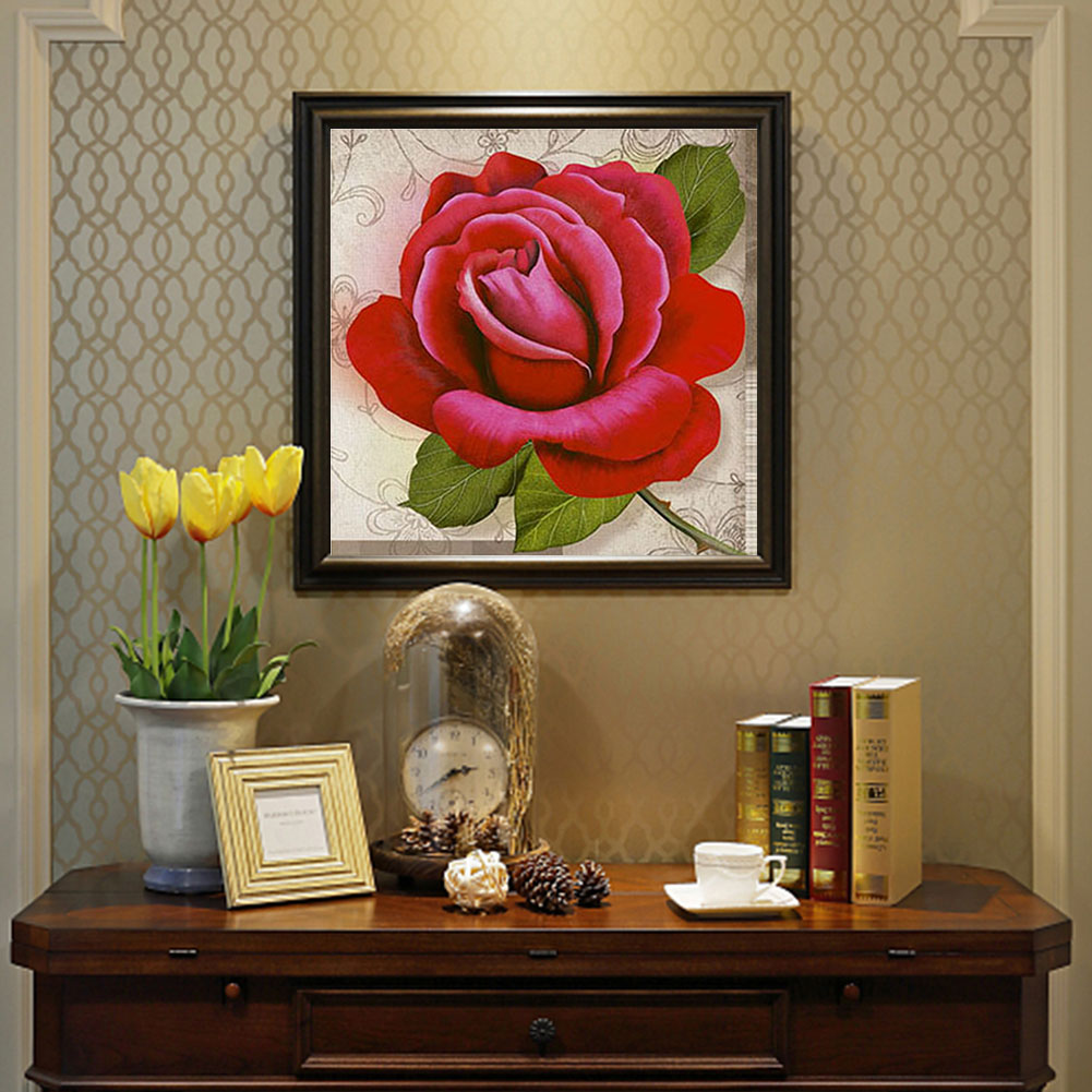 Flowers - Full Round Drill Diamond Painting 30*30CM