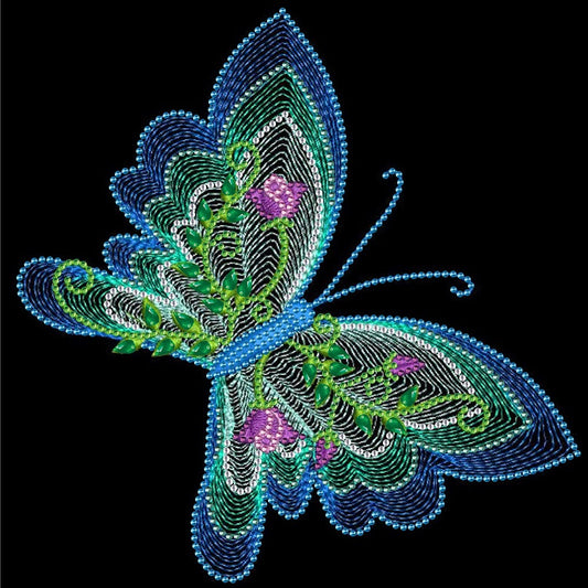 Butterfly - Special Shaped Drill Diamond Paiting 30*30CM
