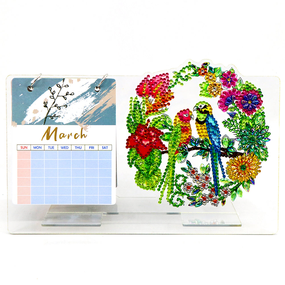 DIY Diamond Painting Desktop Paper Calendar Daily Scheduler Table Planner