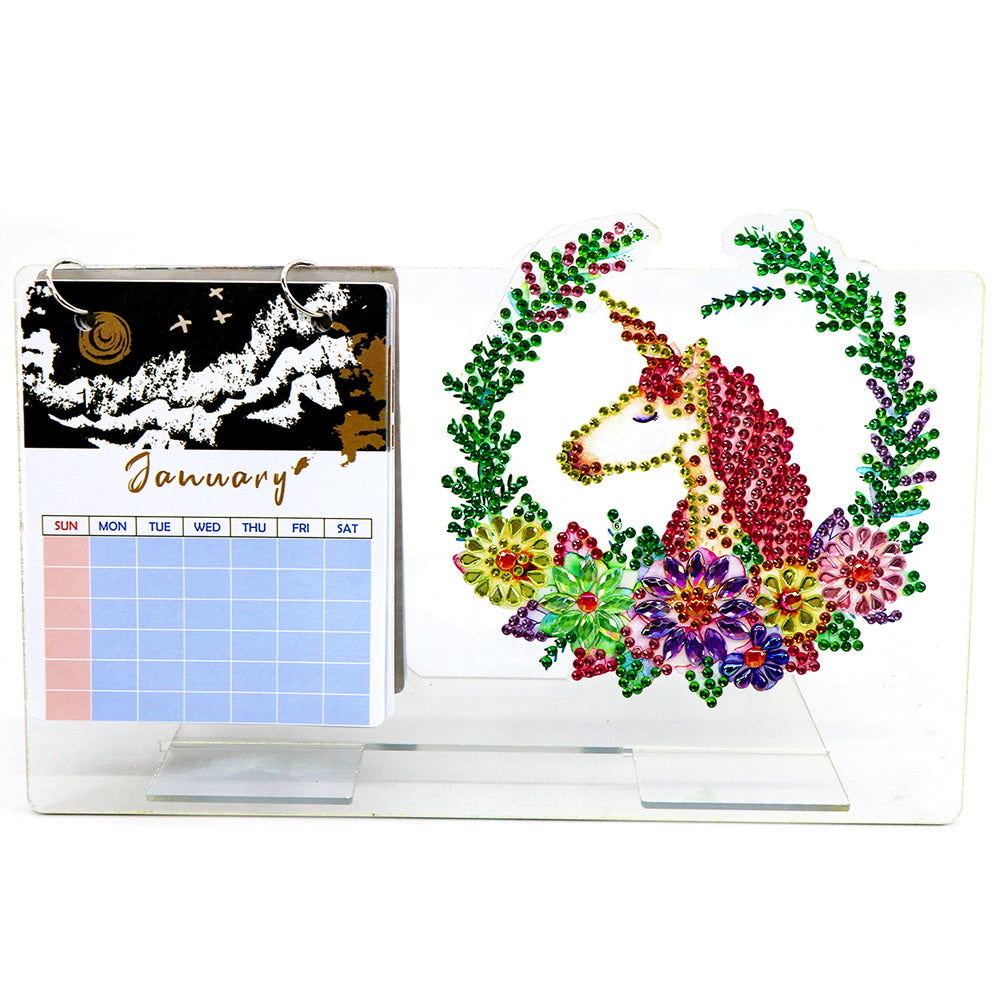 DIY Diamond Painting Desktop Paper Calendar Daily Scheduler Table Planner