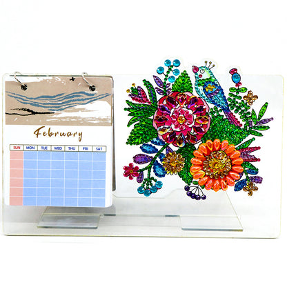 DIY Diamond Painting Desktop Paper Calendar Daily Scheduler Table Planner