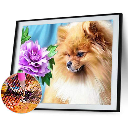 Puppy - Full Round Drill Diamond Painting 40*30CM