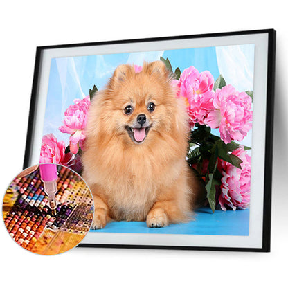 Puppy - Full Round Drill Diamond Painting 40*30CM