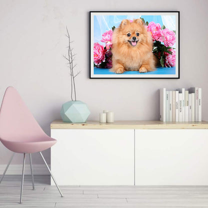 Puppy - Full Round Drill Diamond Painting 40*30CM