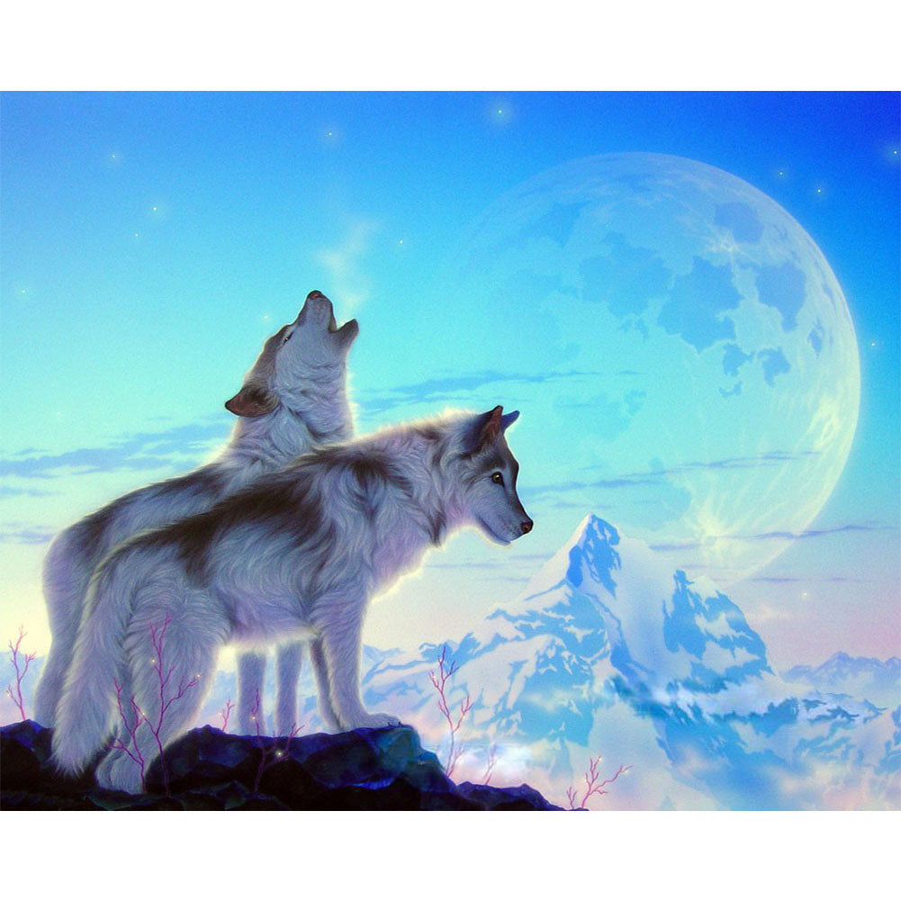 Wolf - Full Round Drill Diamond Painting 40*30CM