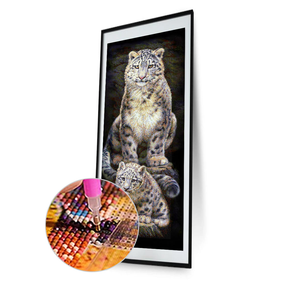 White Tiger - Full Round Drill Diamond Painting 30*80CM