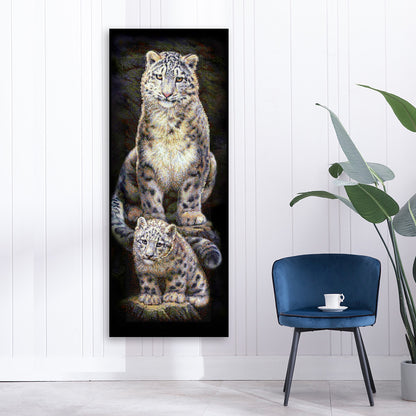 White Tiger - Full Round Drill Diamond Painting 30*80CM