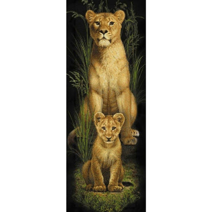 Lion - Full Round Drill Diamond Painting 30*80CM