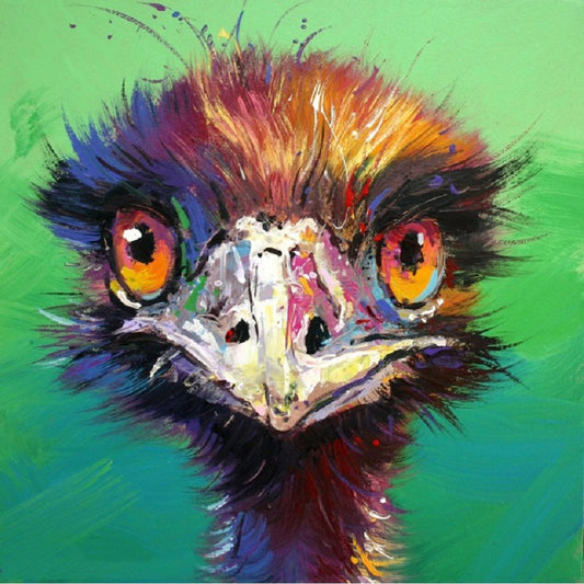 Ostrich - Full Round Drill Diamond Painting 30*30CM