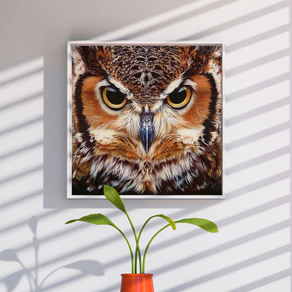 Owl - Full Round Drill Diamond Painting 40*40CM