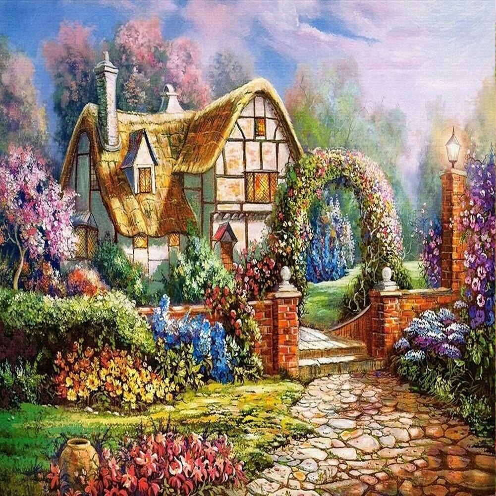 Garden - Full Round Drill Diamond Painting 40*40CM