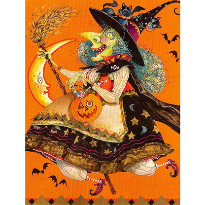 Halloween - Full Round Drill Diamond Painting 30*40CM