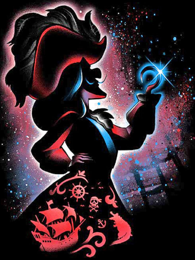 People Silhouette - Full Round Drill Diamond Painting 40*50CM