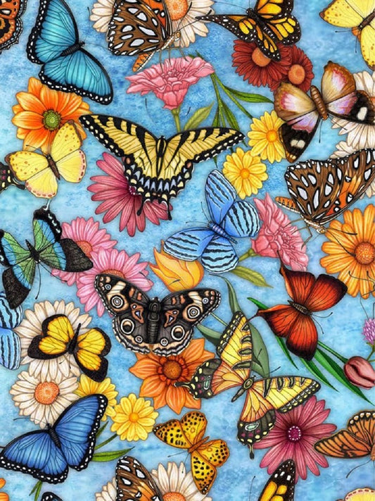 Butterfly - Full Round Drill Diamond Painting 30*40CM