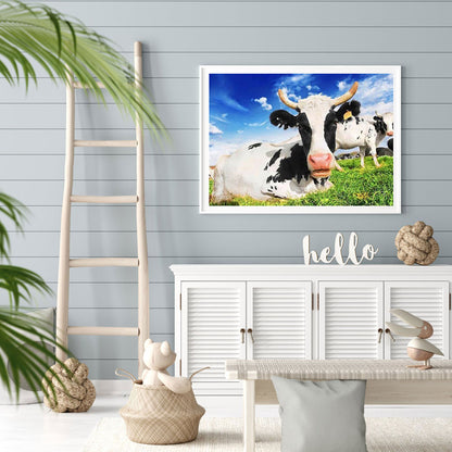Cattle - Full Round Drill Diamond Painting 40*30CM