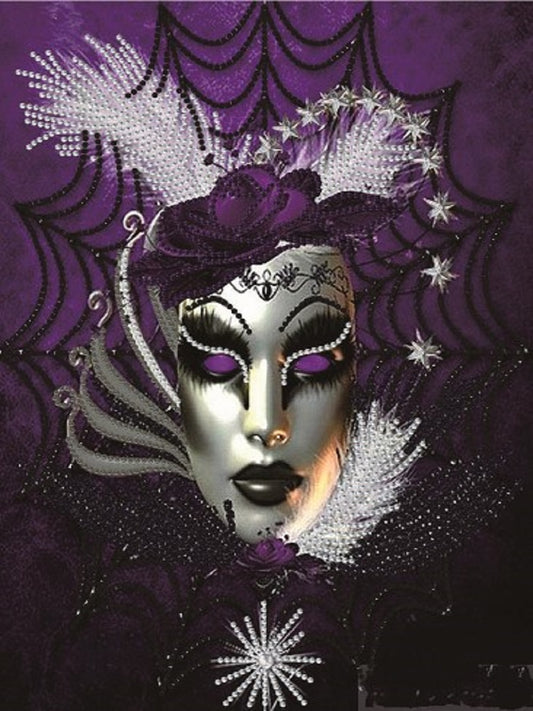 Mask Woman - Special Shaped Drill Diamond Paiting 30*40CM