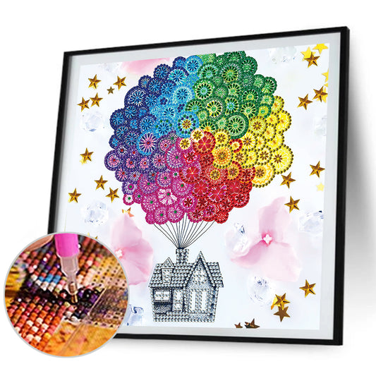 Hot Air Balloon - Special Shaped Drill Diamond Paiting 30*30CM