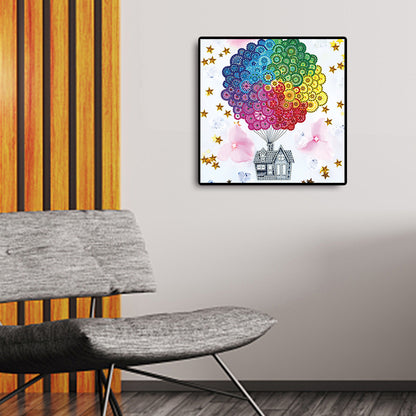 Hot Air Balloon - Special Shaped Drill Diamond Paiting 30*30CM