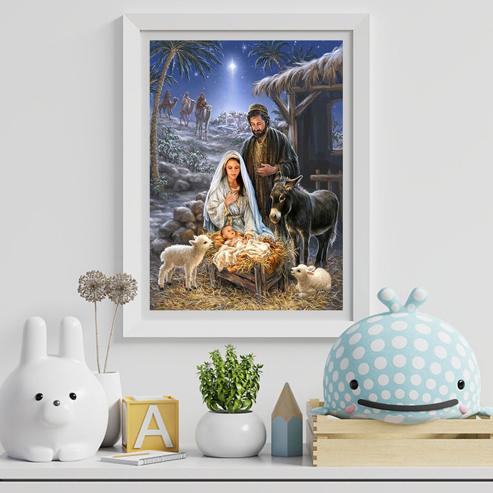 Nativity - Full Square Drill Diamond Painting 40*50CM