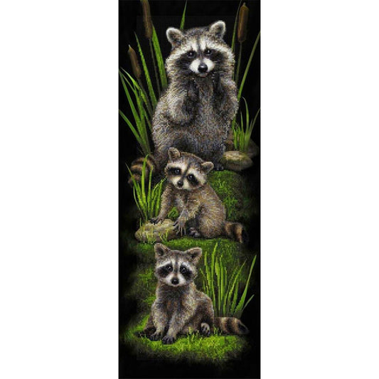 Raccoon - Full Square Drill Diamond Painting 30*80CM