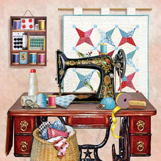 Sewing Machine - Full Square Drill Diamond Painting 30*30CM