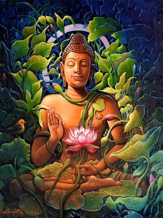 Buddha - Full Round Drill Diamond Painting 30*40CM