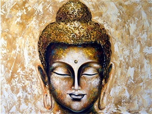 Buddha Face - Full Round Drill Diamond Painting 40*30CM