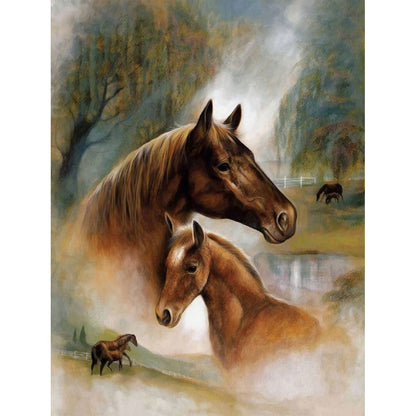 Horse - Full Square Drill Diamond Painting 30*40CM