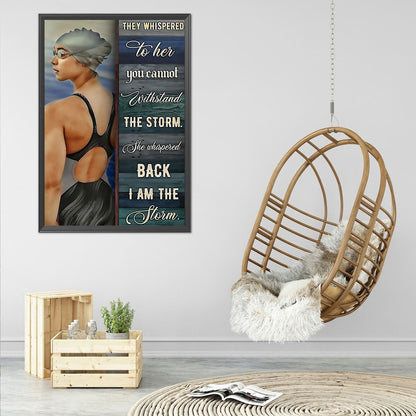 Swimmer - Full Round Drill Diamond Painting 40*60CM