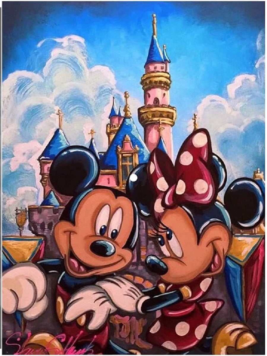 Mickey Mouse - Full Round Drill Diamond Painting 30*40CM