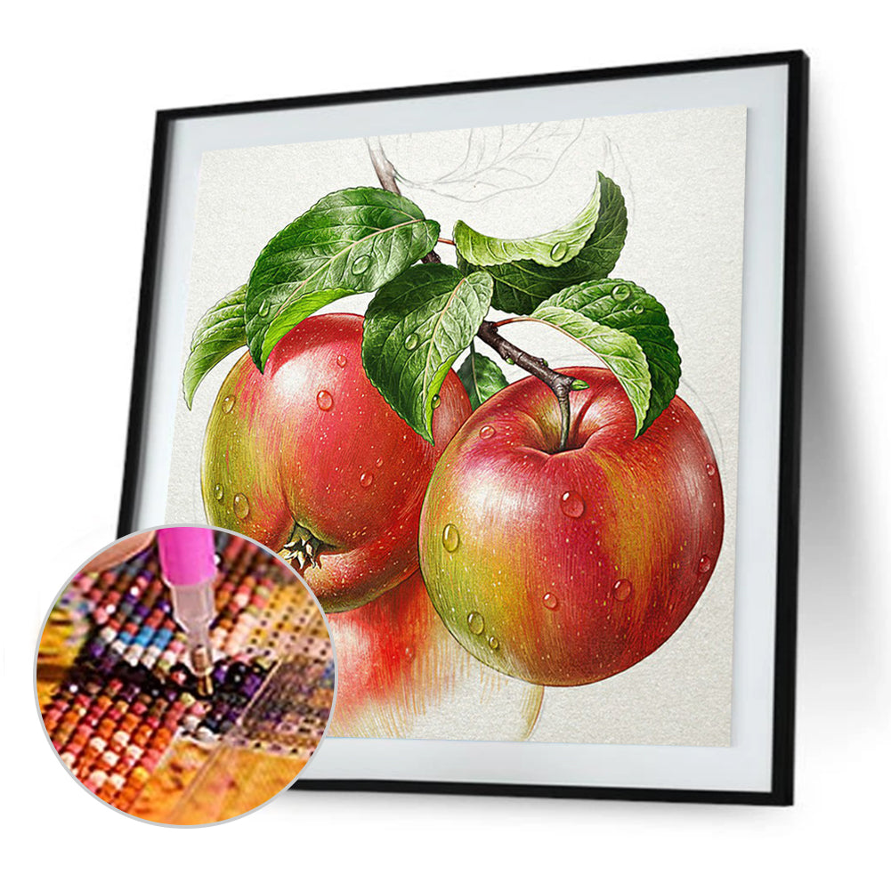 Fruit Apple - Full Round Drill Diamond Painting 40*40CM