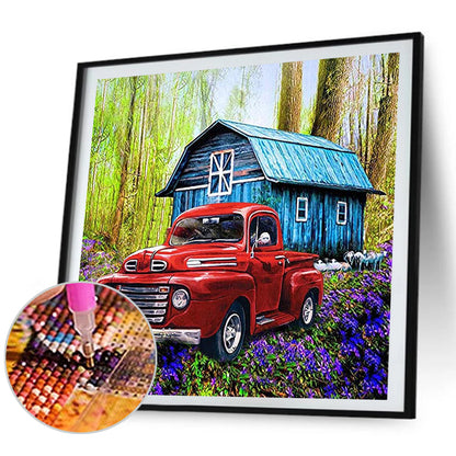 Red Car - Full Round Drill Diamond Painting 50*50CM