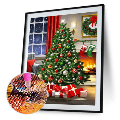 Christmas Mood Gift - Full Round Drill Diamond Painting 30*40CM