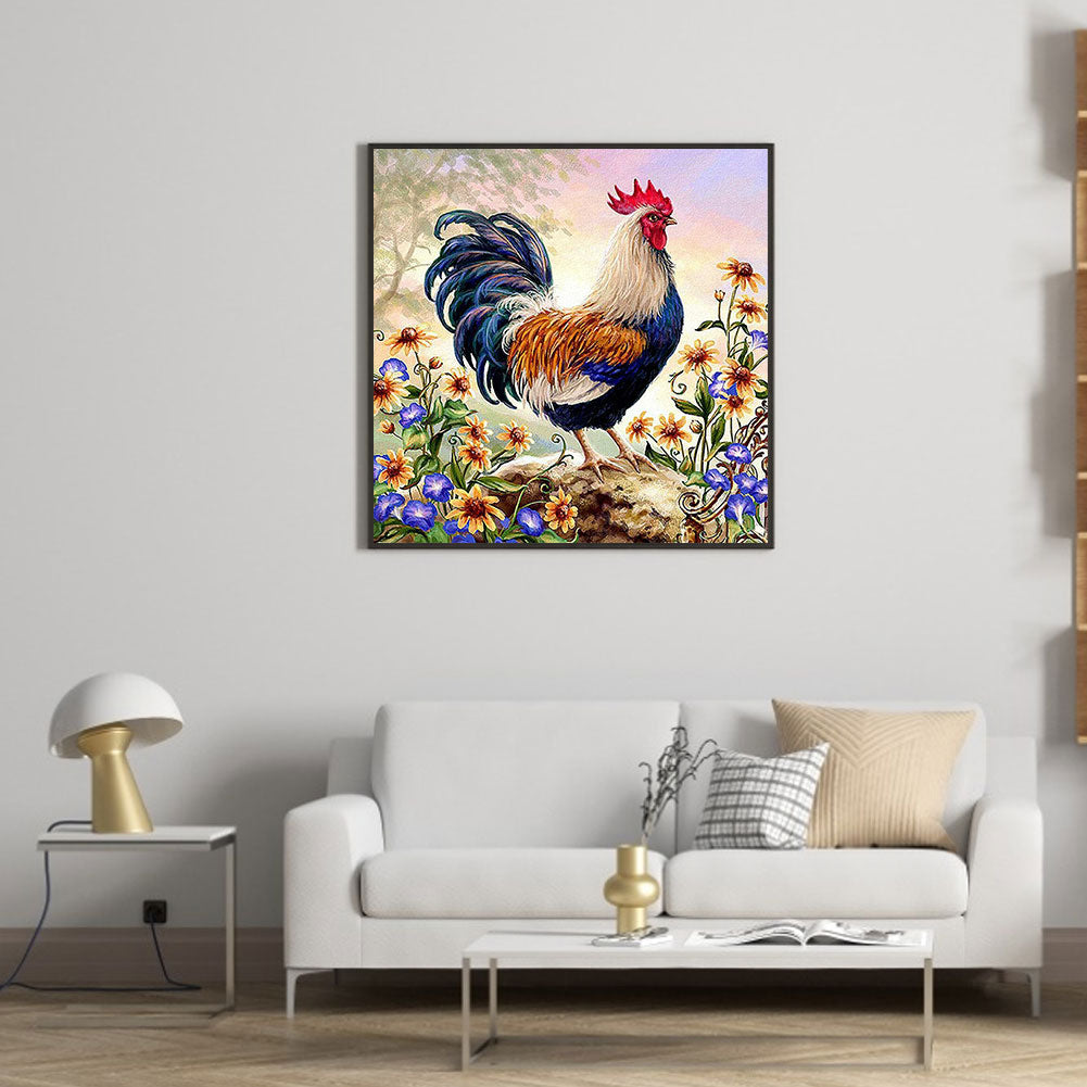 Rooster - Full Round Drill Diamond Painting 40*40CM