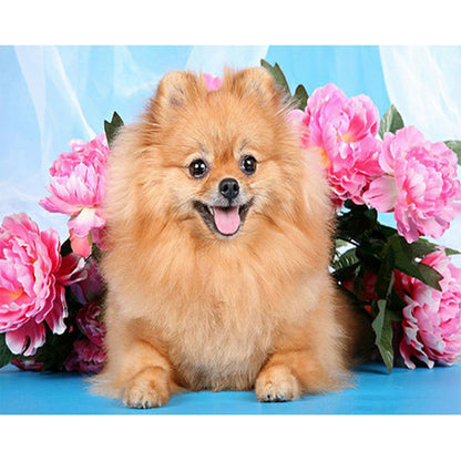 Puppy - Full Round Drill Diamond Painting 50*40CM
