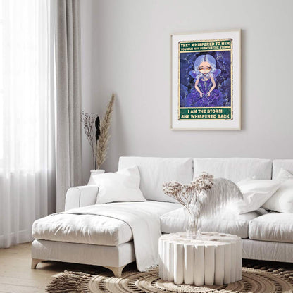 Big Eyes Doll Poster Painting - Full Round Drill Diamond Painting 40*50CM