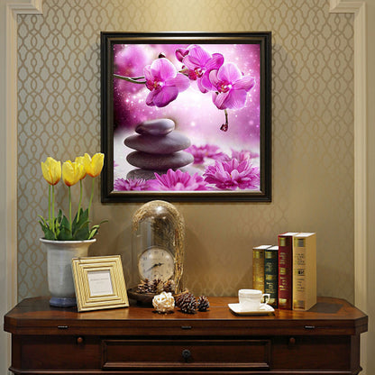 Phalaenopsis - Full Round Drill Diamond Painting 30*30CM