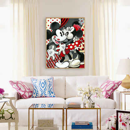 Disney Mickey And Minnie Mouse - Full Square Drill Diamond Painting 30*40CM