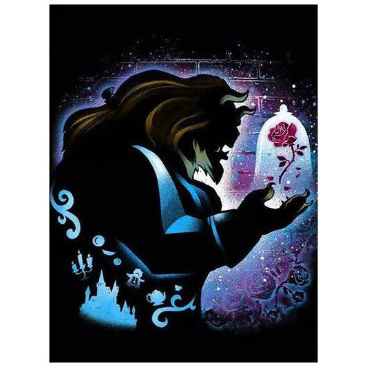 Silhouette Beast - Full Square Drill Diamond Painting 30*40CM